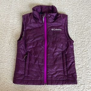 Kids size XXS Columbia puff vest w/ Omni heat tech. Great for fall or ski layer